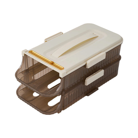 2-Layer Scrolling Egg Holder Storage Rack, HS320081