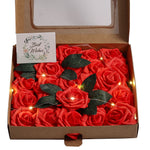 25Pcs Artificial Roses Flowers Box Set, HF1085