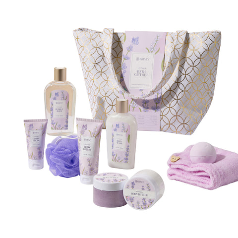 10pcs Lavender Scented Spa Bath Gift Set, JX0012