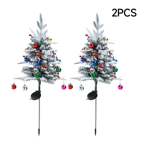 2-Pack Artificial Christmas Trees with Decorations and LED Lights, IF070177 (Ver.2)