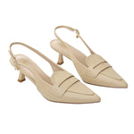 PU Leather Closed Pointed Toe Slingback Heels, CS300054 (Ver.2)