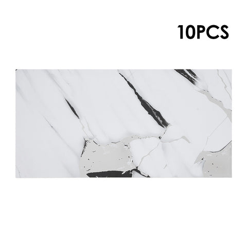 10Pcs Self-Adhesive Marble Pattern Wall Tile Stickers, HF070261 (Ver.2)