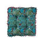 Quadratisches blaues Sitzkissen in Marokkanischer Stil, SC2201 (DE)