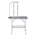 Livingandhome Pet Grooming Table with Mesh Basket, JM2263