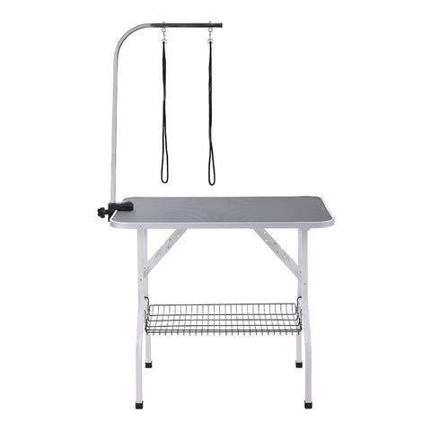 Livingandhome Pet Grooming Table with Mesh Basket, JM2263