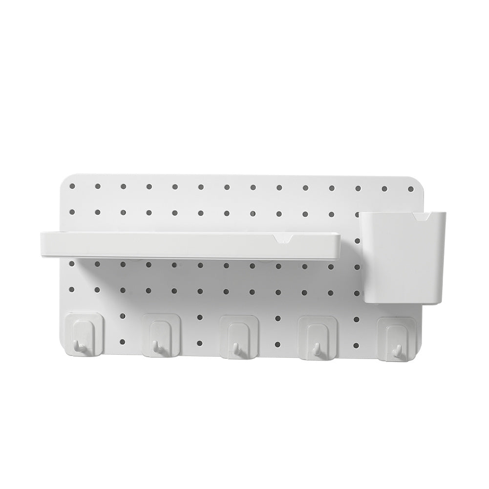 Livingandhome White Pegboard Wall Storage Rack, WZ0089 – EVER STRONG