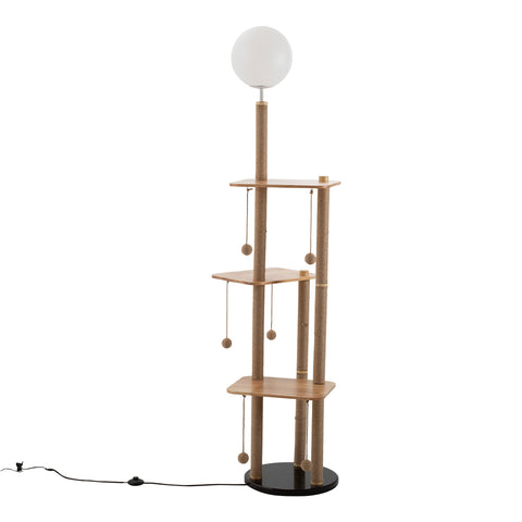 2-in-1 Cat Climbing Frame Floor Lamp, FI1187(Ver.2)