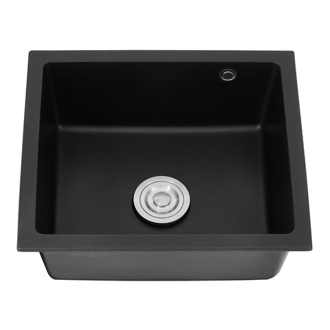 Single Bowl Kitchen Sink with Strainer Waste Kit, MK150007