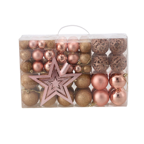100PCS Hanging Christmas Baubles Ornaments for Christmas Tree Decor, IF320039