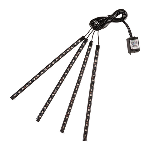 4-Piece LED Car Ambient Light with Remote & App Control, UA130017