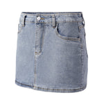Casual High-Waisted Denim Mini Skirt, CC060525 (Ver.2)