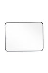 Livingandhome Aluminum Frame Bathroom Vanity Wall Mirror with Rounded Corner, FI0828