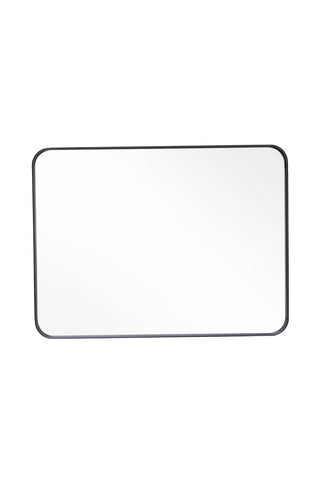 Livingandhome Aluminum Frame Bathroom Vanity Wall Mirror with Rounded Corner, FI0828