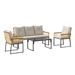 Rattan Sofa Coffee Table Furniture Set for Indoor/Outdoor, LG1581LG1582