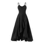 V-neck Sleeveless Dress with Ruffled Hem, CC060737 (Ver.2)