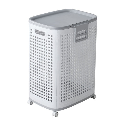Laundry Basket with Lid and Wheels, HM320110