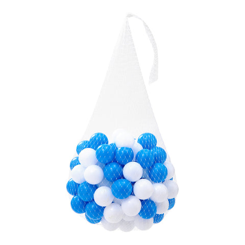 Kidkid 100Pcs Plastic Ball Pit Balls with Mesh Bag, WF0129