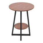 2-Tier Round Wooden Coffee Side Table, FL280046