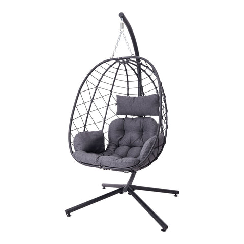 Swing Hanging Egg Chair with Cushion and Pillow, WB0163 (Ver.2)