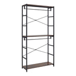 H&O Direct 2 Tier Clothing Rack with Storage Shelves, XY0332