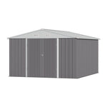 Outdoor Metal Storage Shed with Lockable Door, PM1470PM1471PM1472PM1473