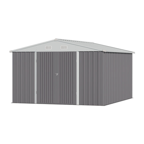 Outdoor Metal Storage Shed with Lockable Door, PM1470PM1471PM1472PM1473