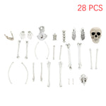 Livingandhome Halloween Realistic Skull and Bone Skeleton Decoration Kit, SC1476