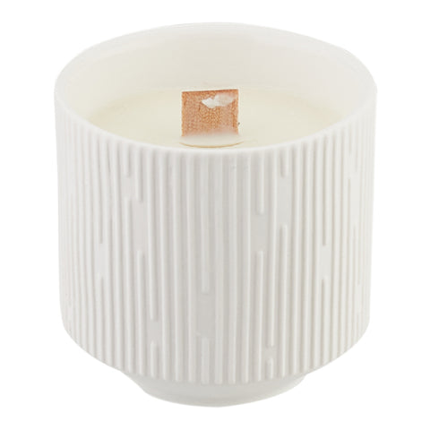 Ceramic Wood Wick Soy Wax Scented Candle, SO0124 (Ver. 2)