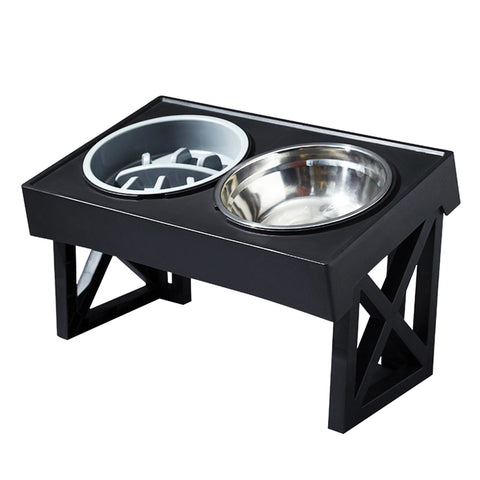 Height Adjustable Elevated Dual-Bowl Pet Feeder, WM0213 (Ver.2)