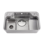 Stainless Steel Single Bowl Kitchen Sink with Waste Kit, AI1614