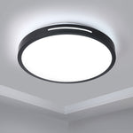 LED Ceiling Light 18W, 30cm, 6500K Black, AJ0976