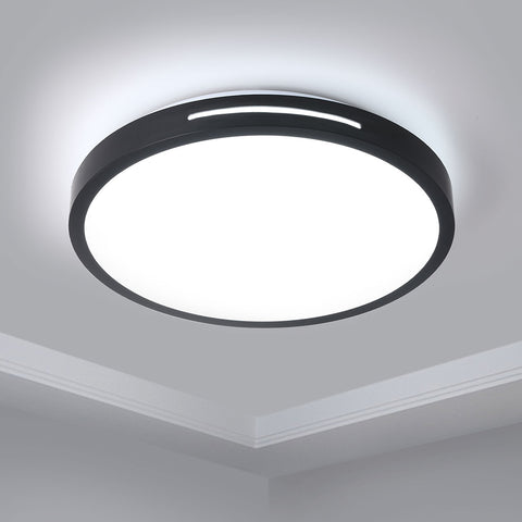 LED Ceiling Light 18W, 30cm, 6500K Black, AJ0976