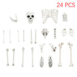 Livingandhome Halloween Realistic Skull and Bone Skeleton Decoration Kit, SC1477