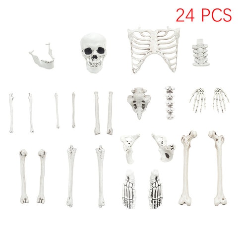 Livingandhome Halloween Realistic Skull and Bone Skeleton Decoration Kit, SC1477