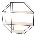 Lifeideas Octagonal Metal Floating Wall Display Shelf, SW0623