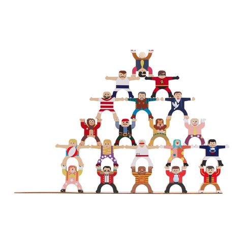 20Pcs Wooden Stacking Building Blocks Game Set for Children, TE090038