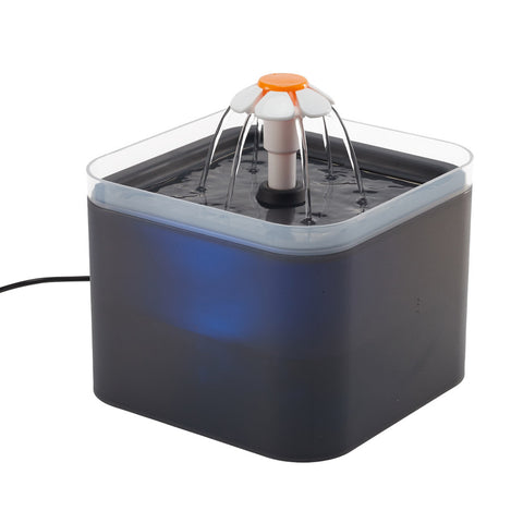 Livingandhome 2L Pet Water Fountain with LED Lights, CT0787