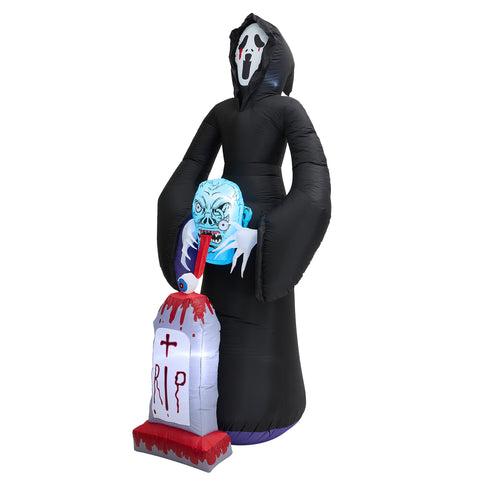8.9FT Halloween Inflatable Grim Reaper with Built-in Lights, IF540075