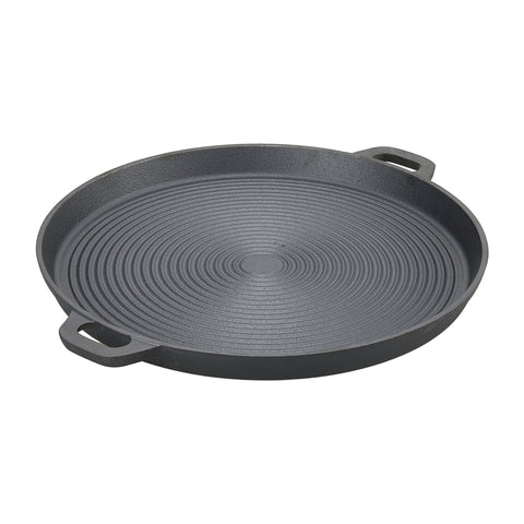 Pre-Seasoned Round Dual-Handle Cast Iron Grill Pan, GK190057 (Ver.2)