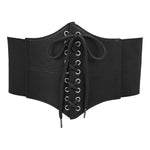 Lace-Up Elastic Corset Waspie Wide Belt, DQ0047 (Ver.2)