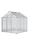 Aluminium Polycarbonate Apex Greenhouse, PM1377PM1378