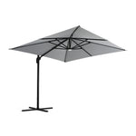 Garden Sanctuary Square Cantilever Parasol with Solar-Powered LED Lights, LG1268