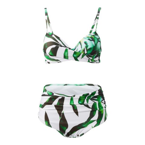 High-waisted Two-Piece Swimsuit Set, CC060115 (Ver.2)
