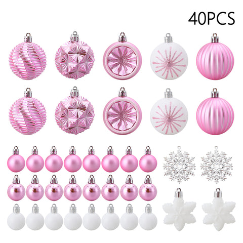 40-Piece Christmas Ornaments for Christmas Tree Decorations, IF320003
