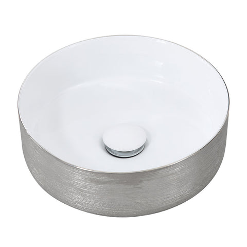 Round Ceramic Countertop Washbasin Vessel Sink, MB150038 (VER.2)