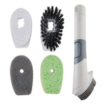 4 in 1 Dish Brush with Detergent Dispenser, HH320007