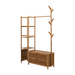 Multi-functional Wooden Coat Rack with Storage Cabinets, FB250006 (VER.2)