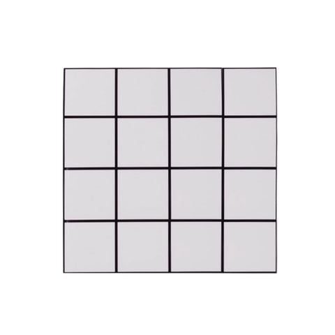 10pcs Peel and Stick PVC Lattice Wall Tile Sticker, SW1069