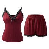 2-Piece Ribbed V-Neck Cami Pyjama Set, CC061756 (Ver.2)