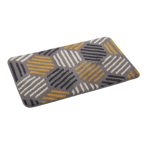 Lifeideas Absorbent Hexagonal Patterned Bathroom Mat, SW0689